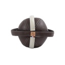 YA'ELASKO Home Collection  &quot;Balle &amp; Strap&quot; Cuir Marron &amp; Blanc