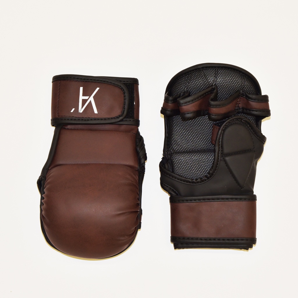 Gants d'entrainement de Boxe Marron &amp; Noir (Large/X-Large)