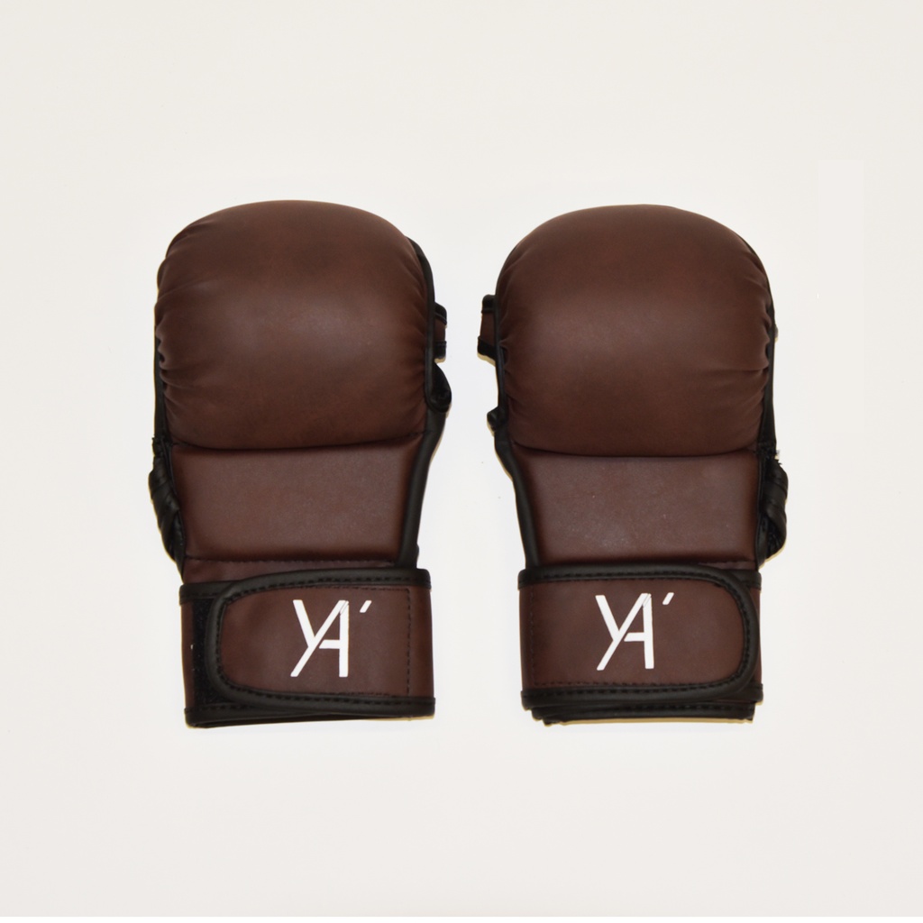 Gants d'entrainement de Boxe Marron &amp; Noir (Large/X-Large)