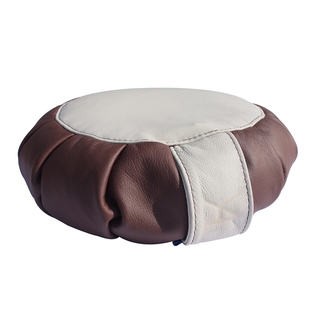 YA'Fu Home Collection Leather - Brown &amp; White