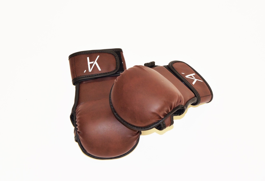 Gants d'entrainement de Boxe Marron &amp; Noir (Small/Medium)