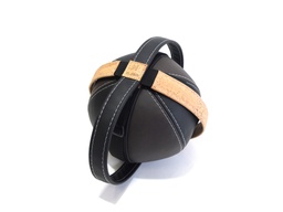 [BA1020V-V2] YA' ELASKO &quot;Ball &amp; Strap&quot; Black &amp; Brown/ White stitches V2