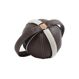 [BA2030C-V2] YA'ELASKO Home Collection &quot;Balle &amp; Strap&quot; Brown &amp; White V2 